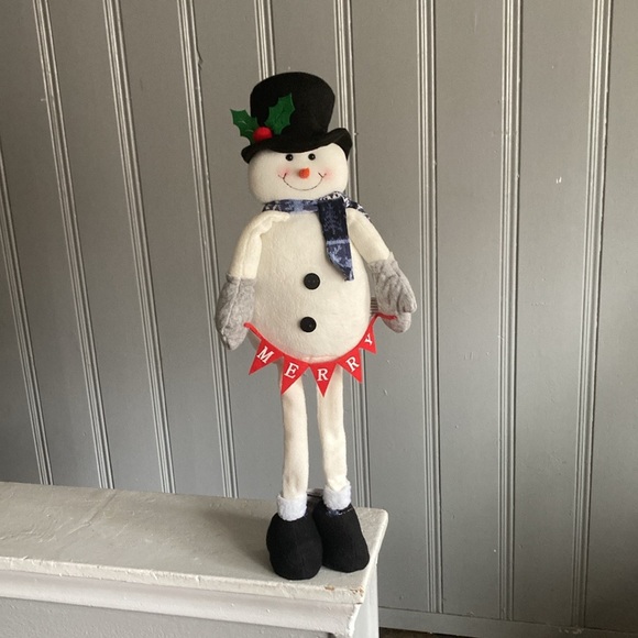 NWT- 24” Absolutely Precious- Holiday Snowman ⛄️ Decoration w/ MERRY Banner - Picture 15 of 15